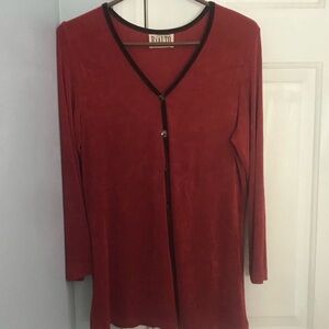 Stylish Red Button Down Shirt by